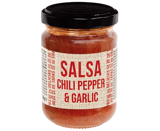 Delicias de Tapas Salsa Chili, Peper & Knoflook